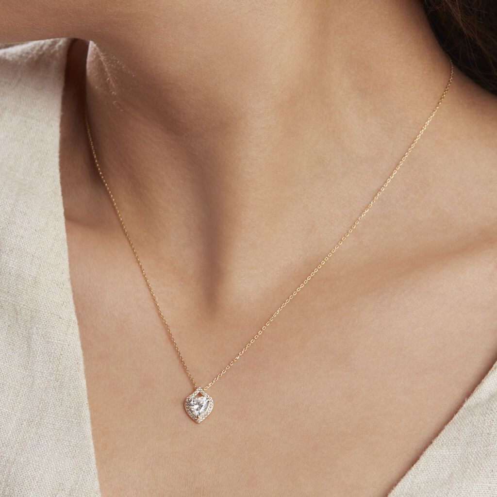 Collier Verounia Or Jaune Oxyde De Zirconium - Colliers Femme | Histoire d’Or