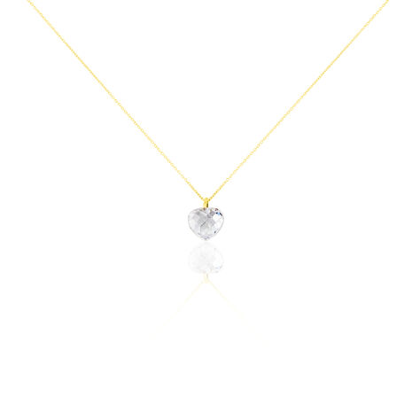 Collier Or Jaune Ludmille Oxyde De Zirconium - Colliers Femme | Histoire d’Or