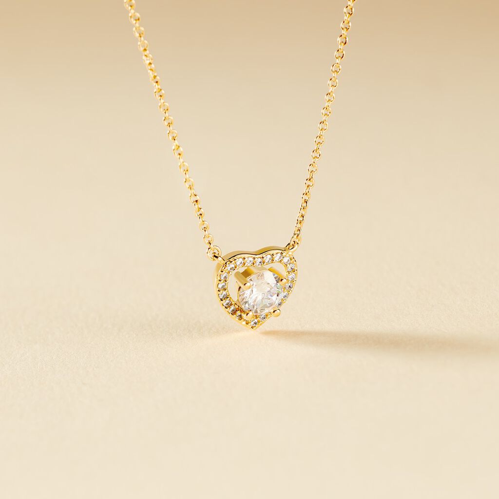 Collier Alais Plaqué Or Jaune Oxyde De Zirconium - Colliers fantaisie Femme | Histoire d’Or