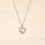 Collier Sweet Heart Or Blanc Diamant - F&ecirc;te des m&egrave;res Femme | Histoire d&rsquo;Or