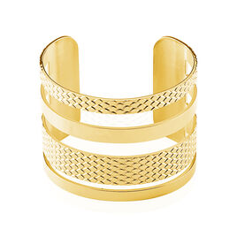 Bracelet Jonc Abram Acier Jaune - Bracelets fantaisie Femme | Histoire d’Or