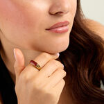 Bague Jazz Acier Jaune Agate - Bagues solitaires Femme | Histoire d&rsquo;Or