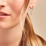 Boucles D'oreilles Pendantes Acier Dor&eacute; Oxyde De Zirconium -  Femme | Histoire d&rsquo;Or
