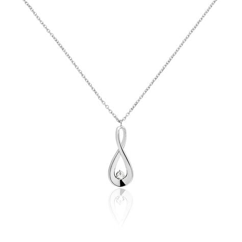 Collier Aelys Acier Blanc - Colliers fantaisie Femme | Histoire d’Or