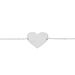 Bracelet Coeur Gravable Or Blanc - Bracelets Naissance Femme | Histoire d’Or