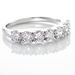 Demi-alliance Eloisa Or Blanc Diamants Synthétique - Alliances Femme | Histoire d’Or