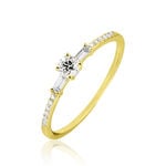 Bague Solitaire Nina Or Jaune Diamant - Bagues solitaires Femme | Histoire d&rsquo;Or