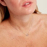 Collier Gena Argent Blanc - F&ecirc;te des m&egrave;res Femme | Histoire d&rsquo;Or