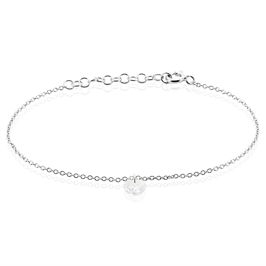 Bracelet Argent Sopher Oxyde De Zirconium - Bracelets Coeur Femme | Histoire d’Or