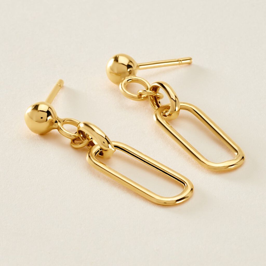 Boucles D'oreilles Pendantes Escape Or Jaune - Boucles d'oreilles pendantes Femme | Histoire d&rsquo;Or