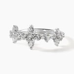 Bague Midnight Flower Argent Blanc Oxyde De Zirconium - Bagues avec pierre Femme | Histoire d&rsquo;Or