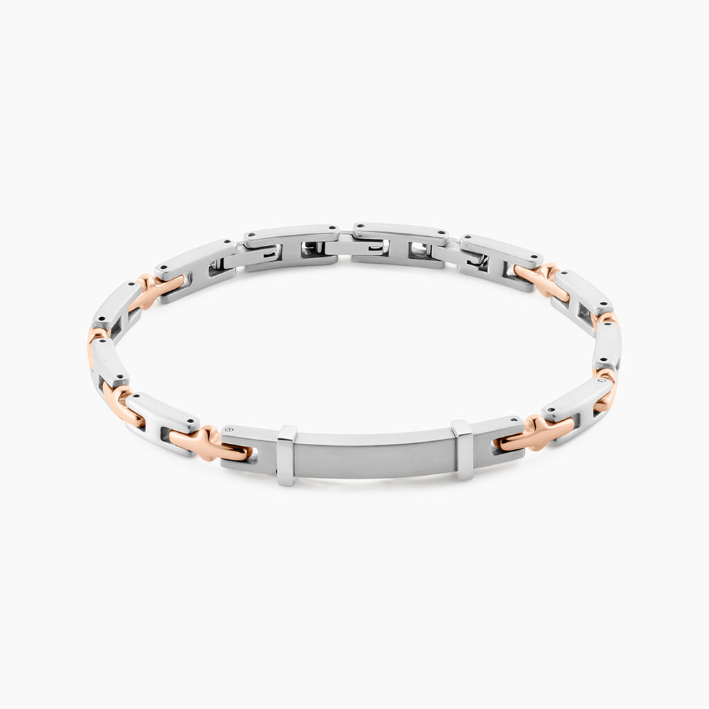 Bracelet Identitée Jourdan Haribert Acier Argenté - Nouveautés bijoux Homme | Histoire d’Or