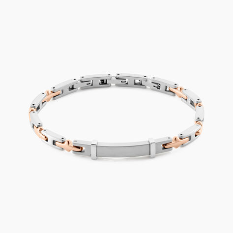 Bracelet Identitée Jourdan Haribert Acier Argenté - Nouveautés bijoux Homme | Histoire d’Or