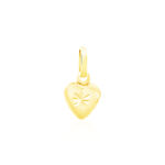 Pendentif Eudocie Coeur Mat Et Brillant Or Jaune - Pendentifs Famille | Histoire d&rsquo;Or