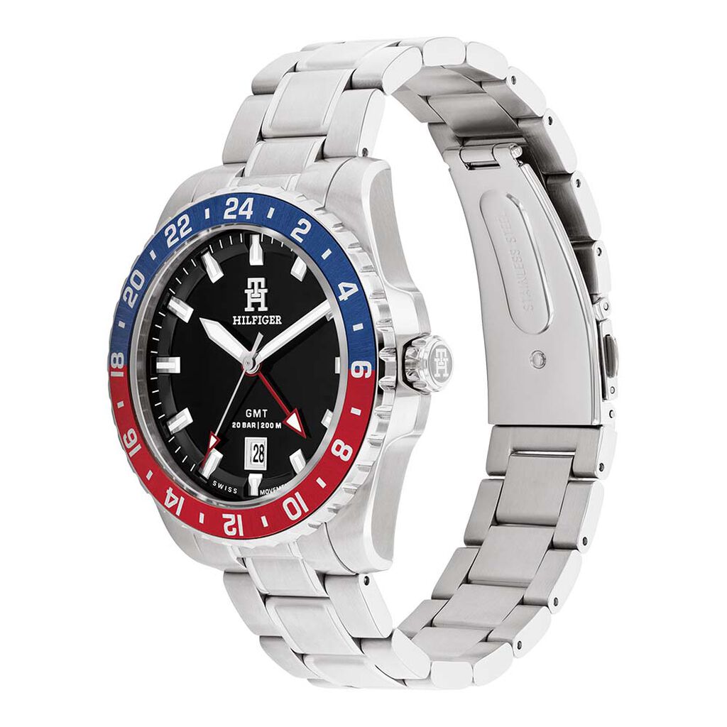 Montre Tommy Hilfiger Th85 Gmt Noir - Montres Homme | Histoire d’Or