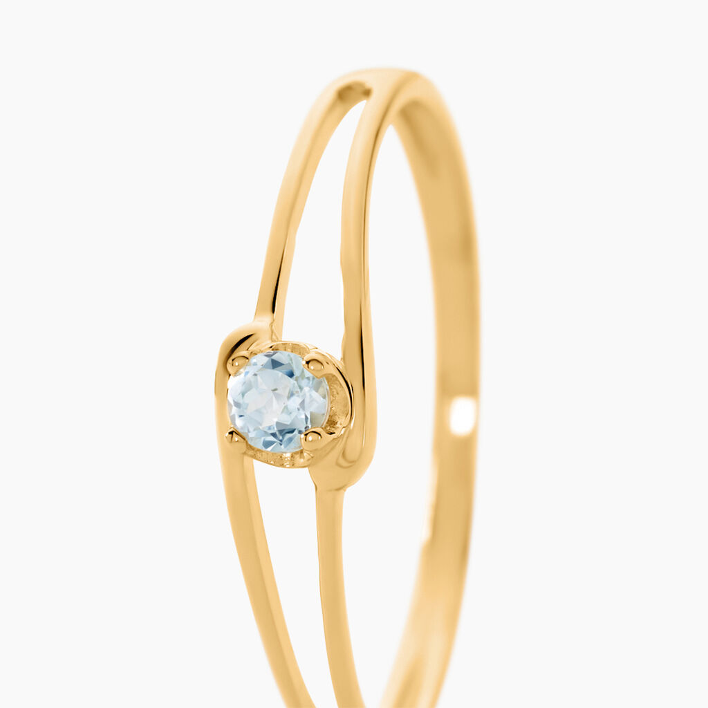 Bague Veroucha Or Jaune Topaze - Bagues solitaires Femme | Histoire d’Or