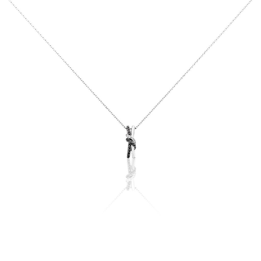 Collier Marina Or Blanc Diamant - Colliers Femme | Histoire d&rsquo;Or