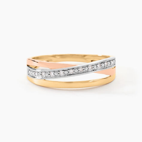 Bague Baliatina Or Tricolore Diamant - Bagues avec pierre Femme | Histoire d’Or