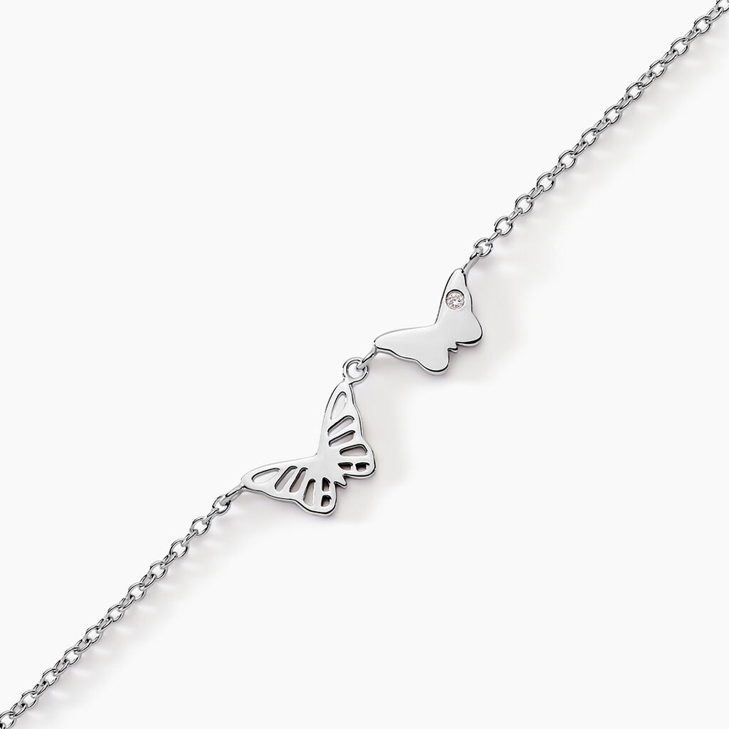 Bracelet Thecla Argent Blanc Oxyde De Zirconium - Bracelets Femme | Histoire d’Or