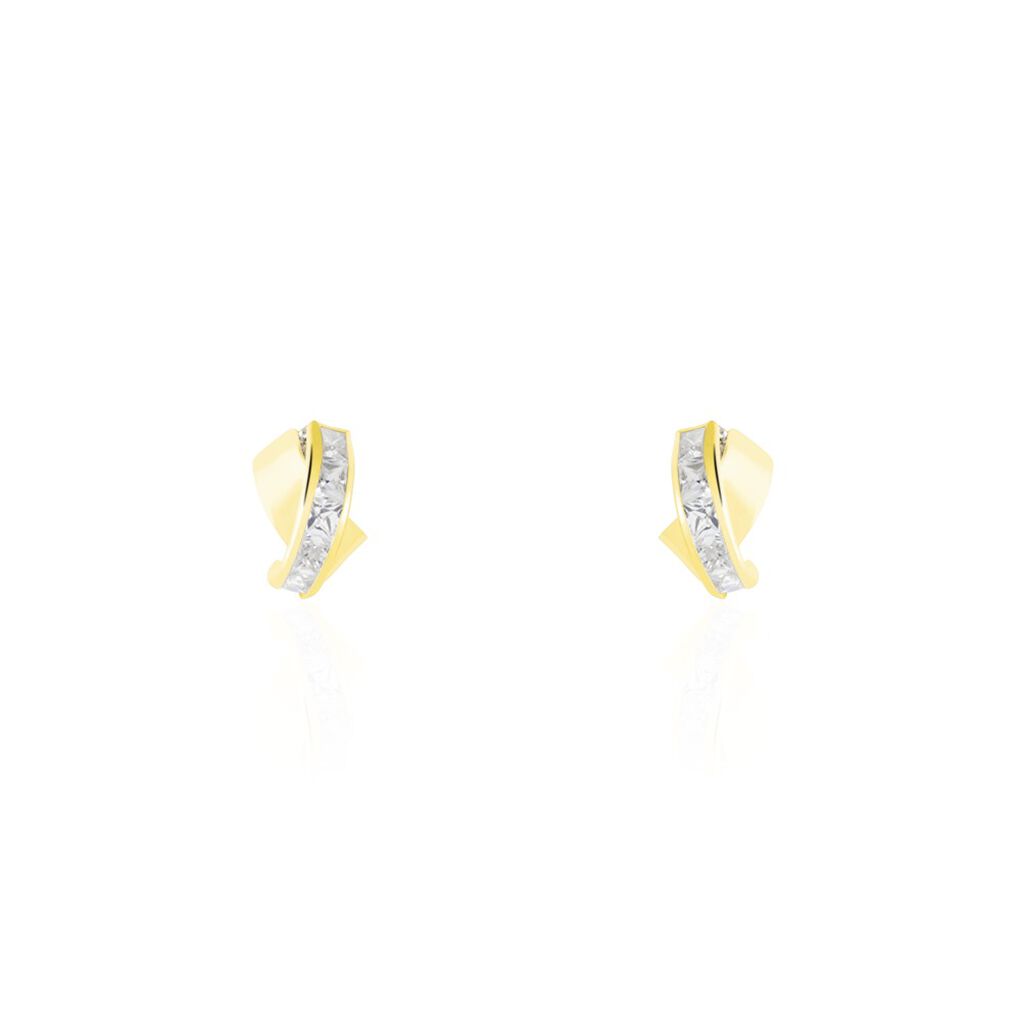 Demi Créoles Griselidis Or Jaune  Oxyde - Boucles d'oreilles créoles Femme | Histoire d’Or