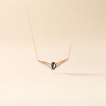 Collier Or Rose Gaelle Topaze Oxydes De Zirconium - Colliers Femme | Histoire d&rsquo;Or