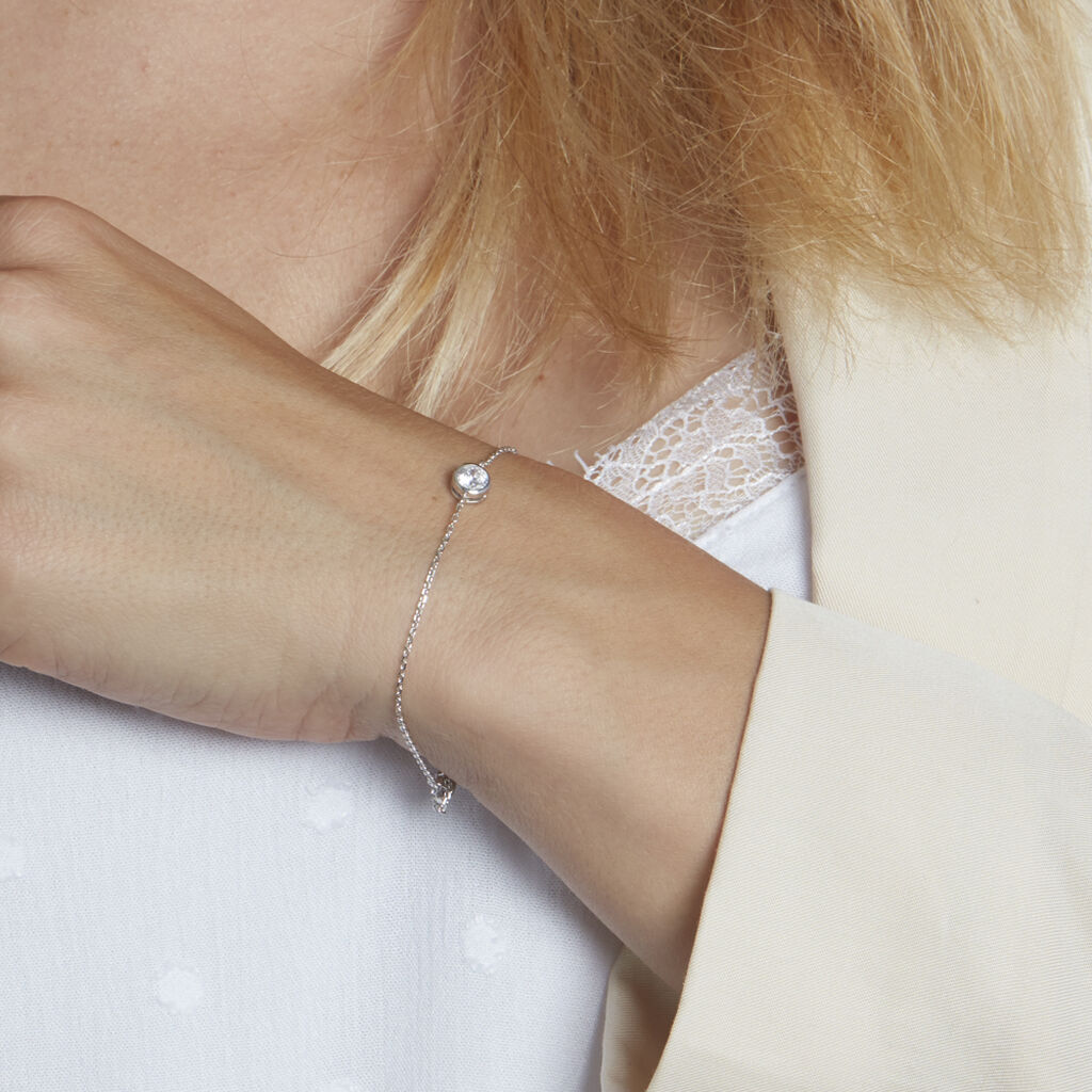 Bracelet Abha Argent Blanc Oxyde De Zirconium - Bracelets Femme | Histoire d’Or
