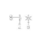 Boucles D'oreilles Pendantes Linas Argent Blanc Oxyde De Zirconium - Boucles d'oreilles fantaisie Femme | Histoire d&rsquo;Or