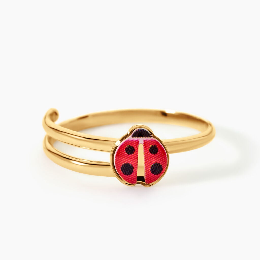 Bague Lea Argent Dor&eacute; A L'Or 750/1000 - Bagues fantaisie Enfant | Histoire d&rsquo;Or