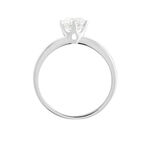 Bague Solitaire Natalia Or Blanc Diamant Synthetique - Bagues solitaires Femme | Histoire d&rsquo;Or