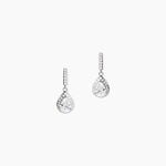 Boucles D'oreilles Pendantes Briony Argent Blanc Oxyde De Zirconium - Boucles d'oreilles fantaisie Femme | Histoire d&rsquo;Or