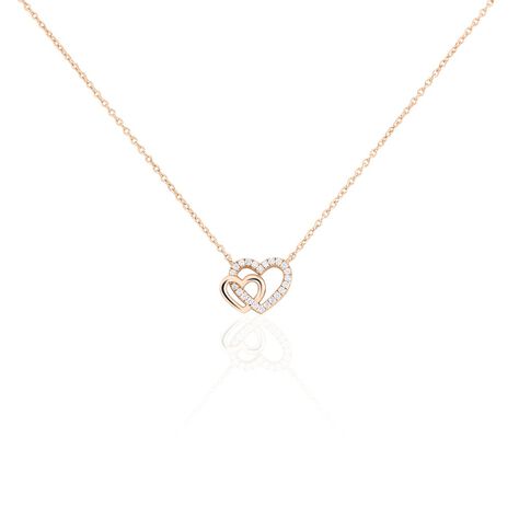 Collier Donatiane Argent Rose Oxyde De Zirconium - Colliers fantaisie Femme | Histoire d’Or