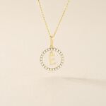 Pendentif Gabe Or Jaune Oxyde De Zirconium - Pendentifs Femme | Histoire d&rsquo;Or