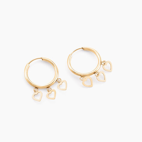 Cr&eacute;oles Orinthia Or Jaune - Boucles d'oreilles cr&eacute;oles Femme | Histoire d&rsquo;Or