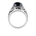 Chevalière Zayn Acier Blanc Agate - Bagues solitaires Homme | Histoire d’Or