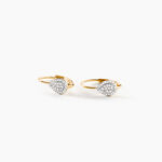 Boucles D'oreilles Pendantes Ursanne Or Jaune Diamants - Boucles d'oreilles pierres pr&eacute;cieuses Femme | Histoire d&rsquo;Or