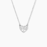 Collier Elwenn Argent Blanc - Colliers fantaisie Femme | Histoire d&rsquo;Or