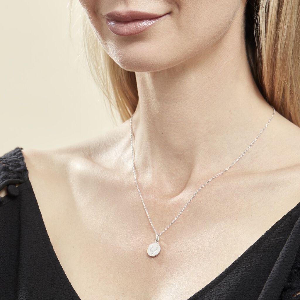 Collier Argent Eugenien Oxydes De Zirconium - Colliers fantaisie Femme | Histoire d’Or