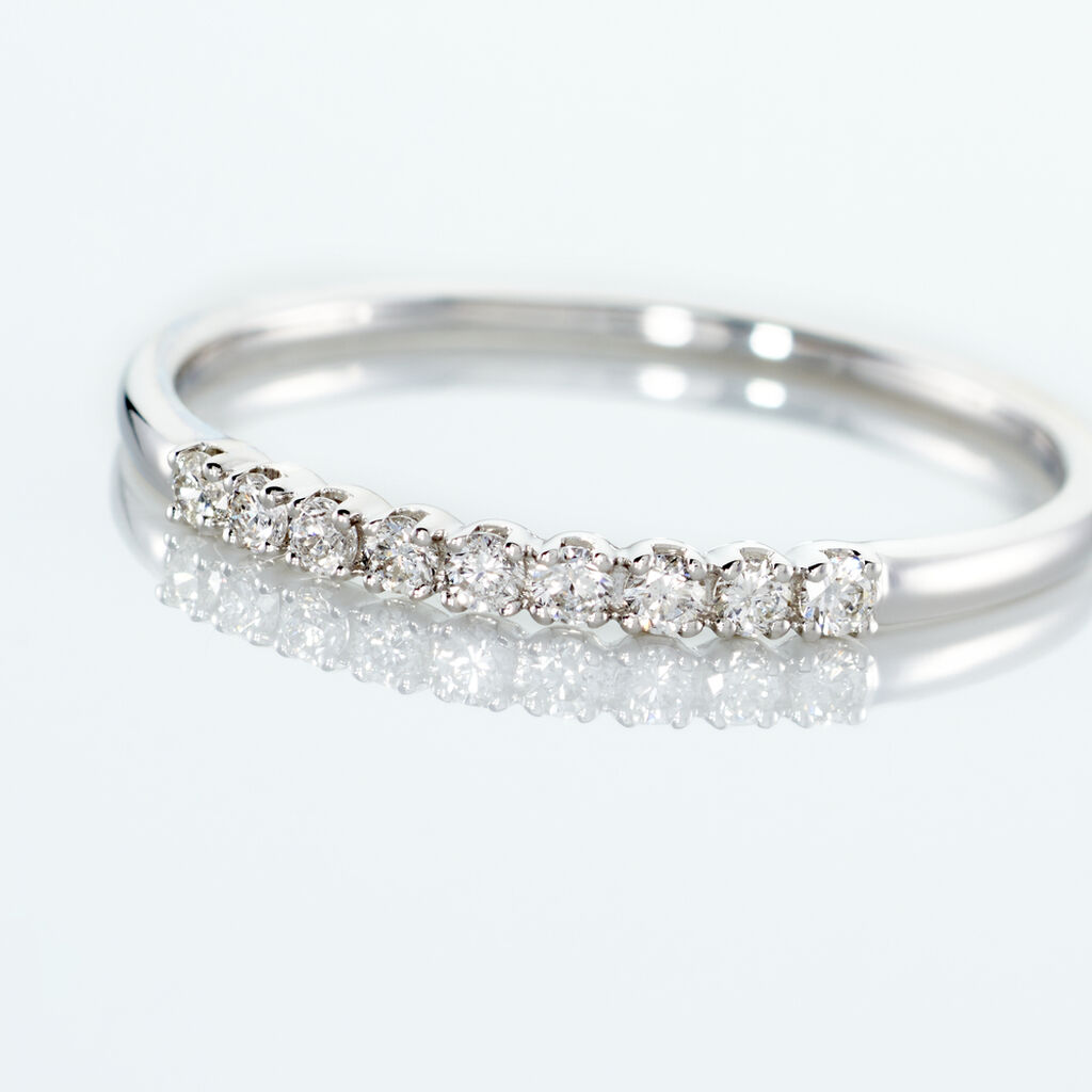 Alliance Hera Or Blanc Diamant - Alliances Femme | Histoire d’Or