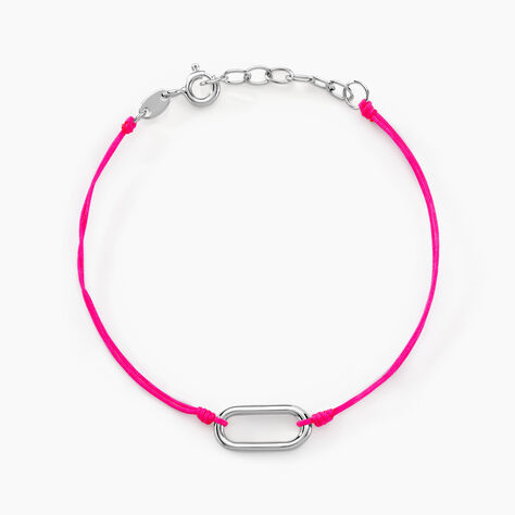 Bracelet Infini Pop Argent Blanc - Bracelets cordon Femme | Histoire d’Or