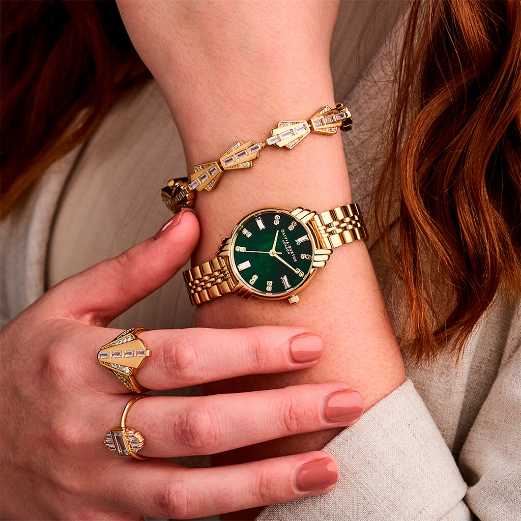 Montre Olivia Burton Art Deco Vert - Montres Femme | Histoire d’Or