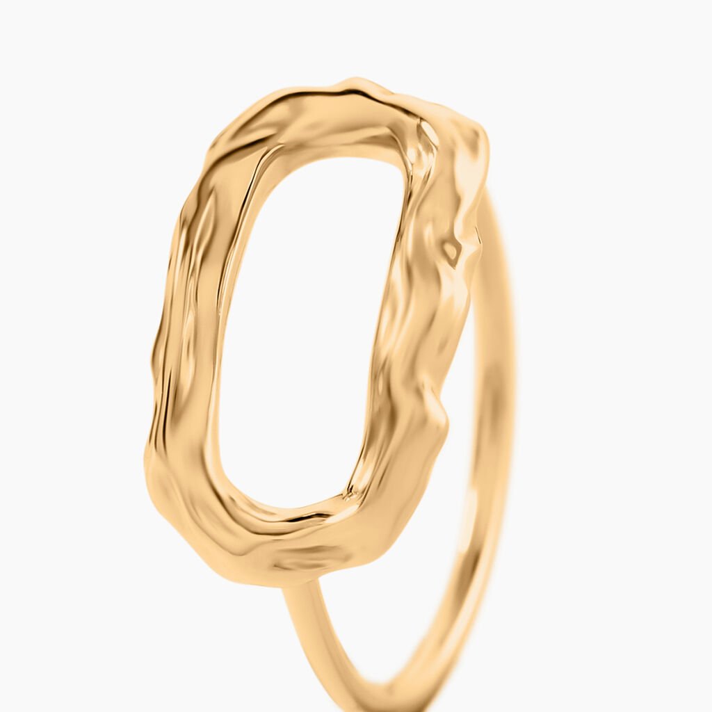 Bague Ondee Plaque Or Jaune - Bagues fantaisie Femme | Histoire d’Or