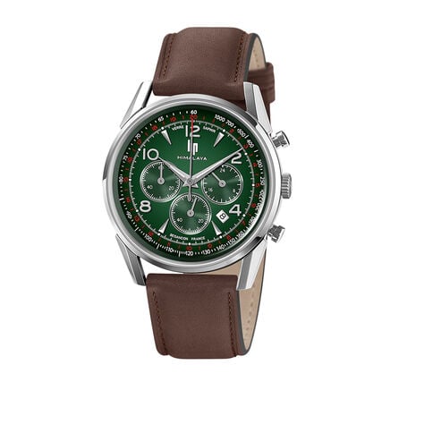 Montre Lip Himalaya Chrono Vert - Montres Homme | Histoire d&rsquo;Or