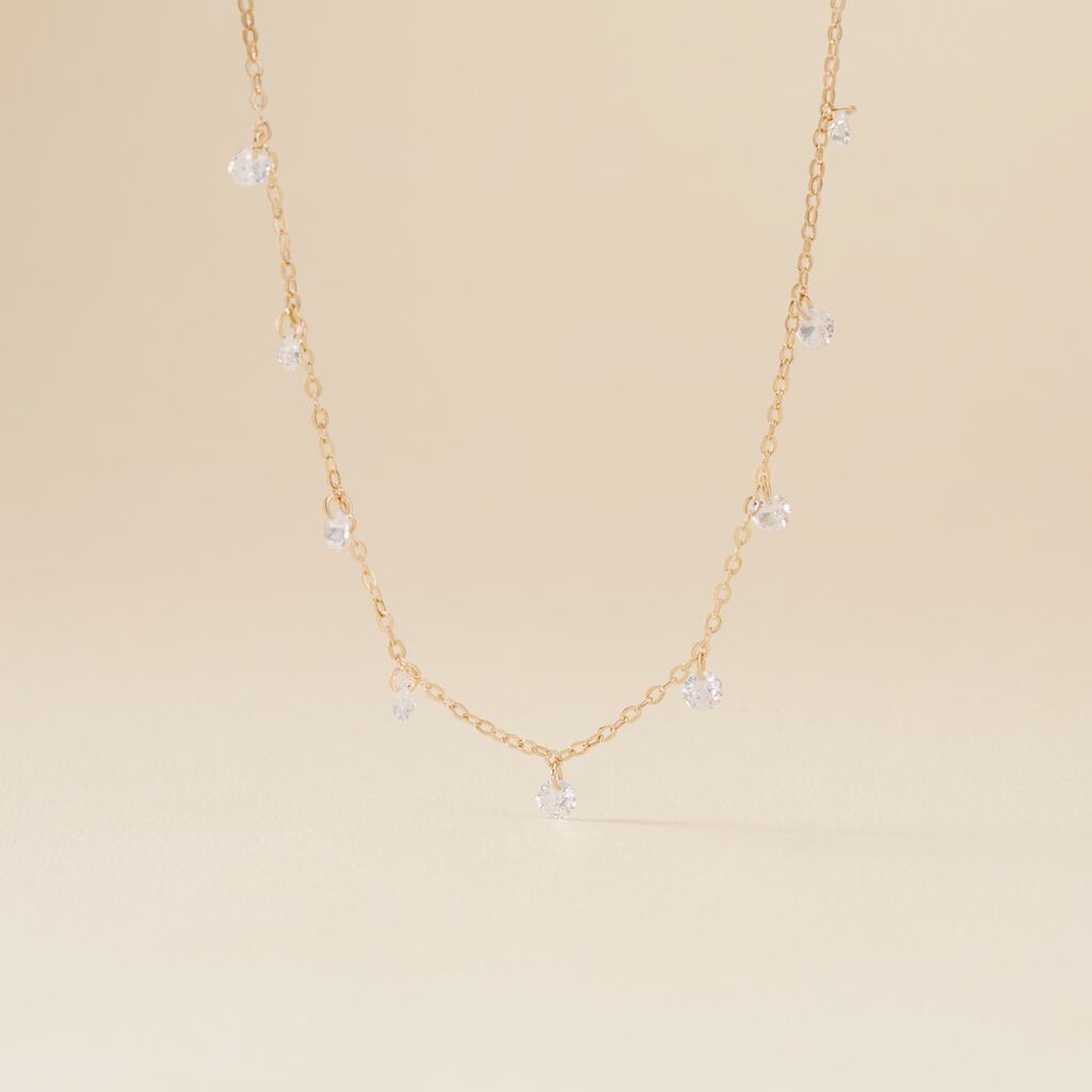 Collier Plaqué Or Oxydes De Zirconium Histoire d'Or
