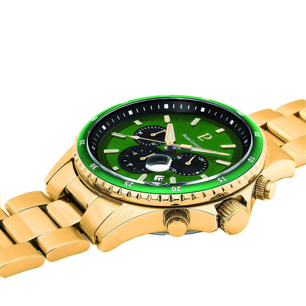 Montre Pierre Lannier Cronos Vert - Montres Homme | Histoire d’Or