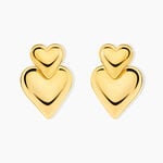 Boucles D'Oreilles Pendantes Swan Acier Jaune - Boucles d'oreilles fantaisie Femme | Histoire d&rsquo;Or