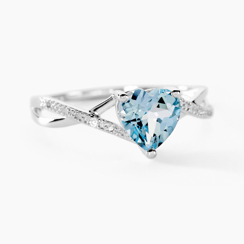 Bague diamant bleu femme best sale