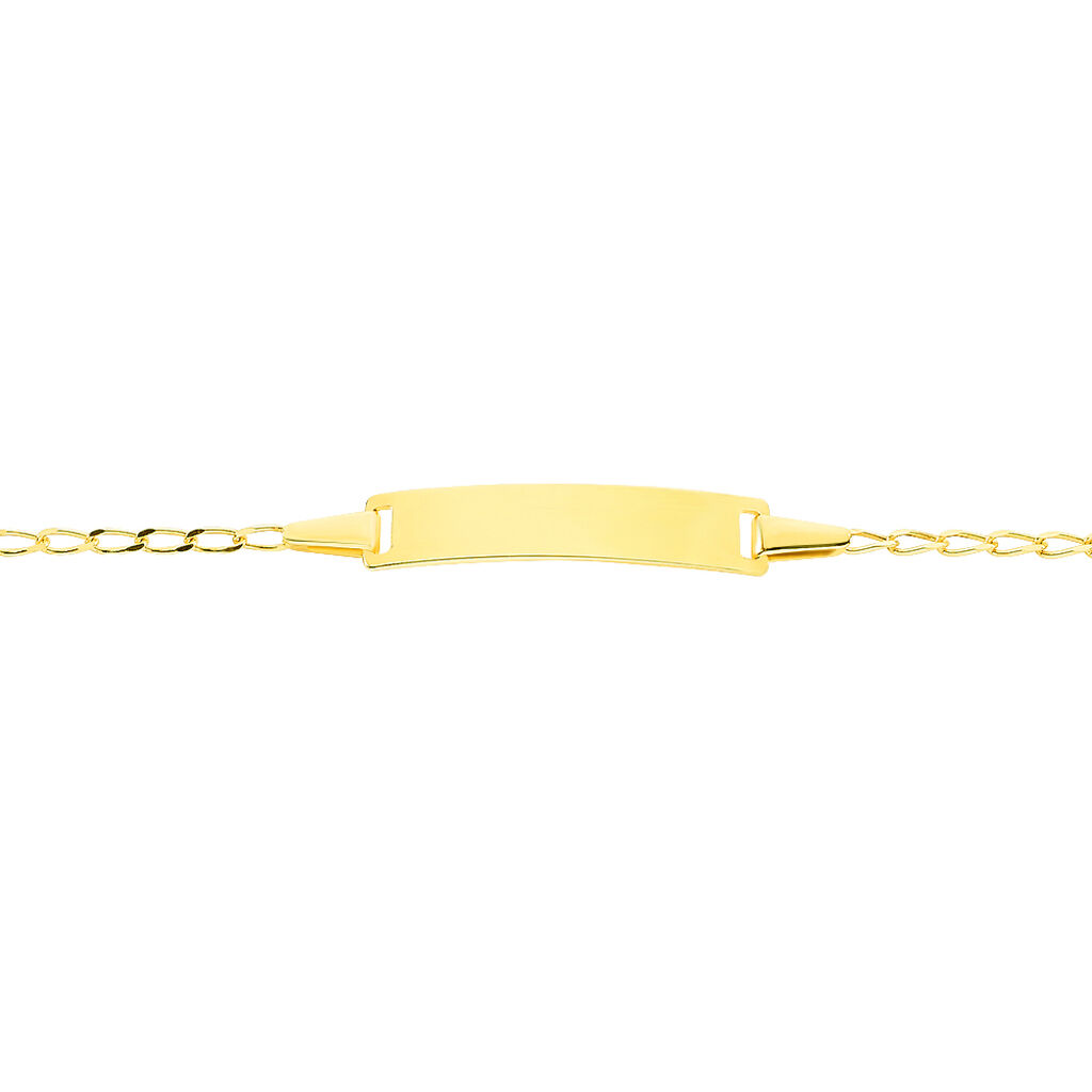 Bracelet Identité Estella Maille Cheval Or Jaune - Bracelets Communion Enfant | Histoire d’Or