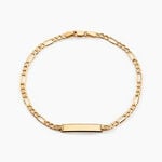 Bracelet Identit&eacute; Cameo Or Jaune - Gourmettes Femme | Histoire d&rsquo;Or