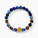 Bracelet Jourdan Archimedes Acier Argenté Oeil De Tigre Sodalite - Bracelets Homme | Histoire d’Or