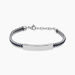 Bracelet Jourdan Joscelin Acier Argent&eacute; - Bracelets cordon Homme | Histoire d&rsquo;Or